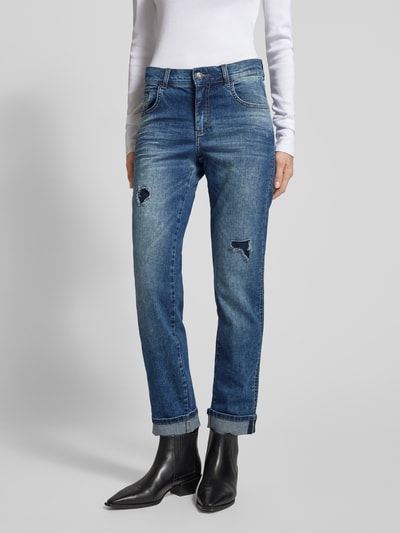 Angels Straight Leg Jeans im Destroyed-Look Modell 'DARLEEN' Blau 4