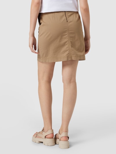 BOSS Orange Knielange rok met steekzakken opzij, model 'Vareila' Beige - 5