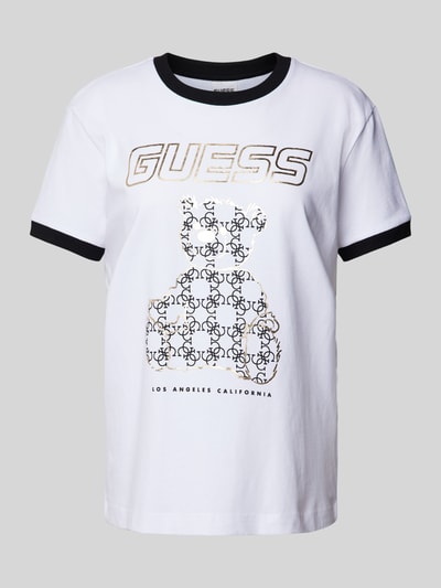 Guess Activewear T-shirt z nadrukiem z motywem z logo Biały 2