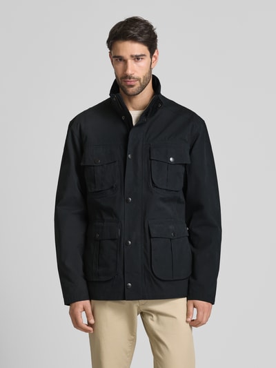 Barbour Jacke mit Pattentaschen Modell 'SANDERLI' Marine 4