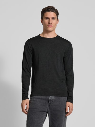 Casual Friday Pullover van wolmix Donkergrijs - 4