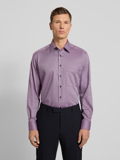 ETERNA Comfort Fit Business-Hemd aus Baumwolle mit Kentkragen Flieder 4
