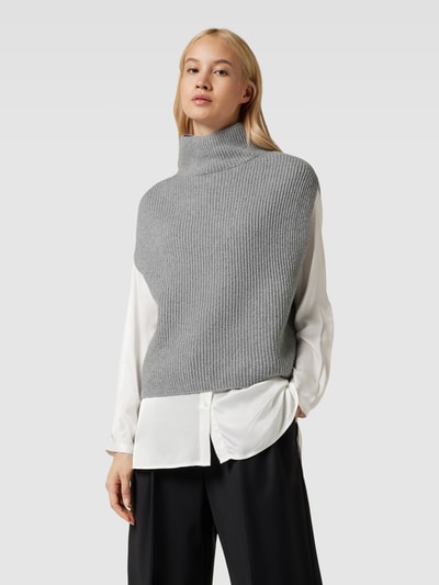 OPUS Gebreide pullover met turtleneck, model 'Palisa' Lichtgrijs gemêleerd - 4