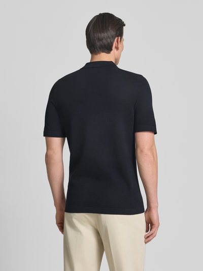 Marc O'Polo Regular Fit Poloshirt aus reiner Baumwolle - Marc O'Polo × DFB Travel Collection Dunkelblau 5