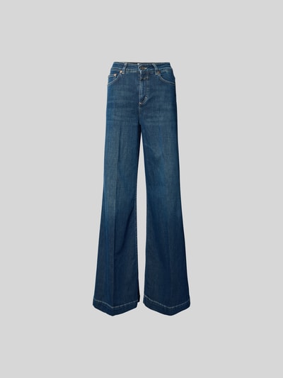 Closed Flared Fit Jeans mit Logo-Patch Dunkelblau 2