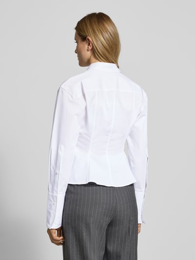 HUGO Bluzka koszulowa taliowana z czystej bawełny model ‘EMPEROR’ Biały 5