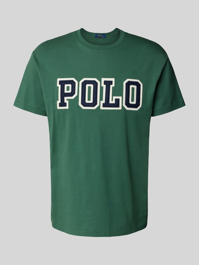 Polo Ralph Lauren Classic fit T-shirt met labelstitching Donkergroen - 2
