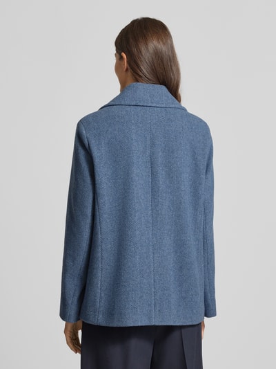 Fuchs Schmitt Kurtka z mieszanki wełny z kołnierzem z połami Niebieski 5