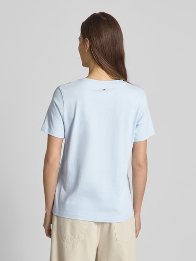 Tommy Hilfiger T-Shirt aus reiner Baumwolle Hellblau 5