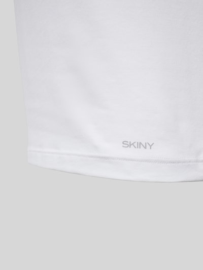 Skiny T-Shirt mit Rundhalsausschnitt Weiss 2