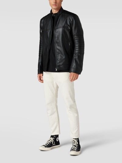 MCNEAL Jacke in Leder-Optik Schwarz 1