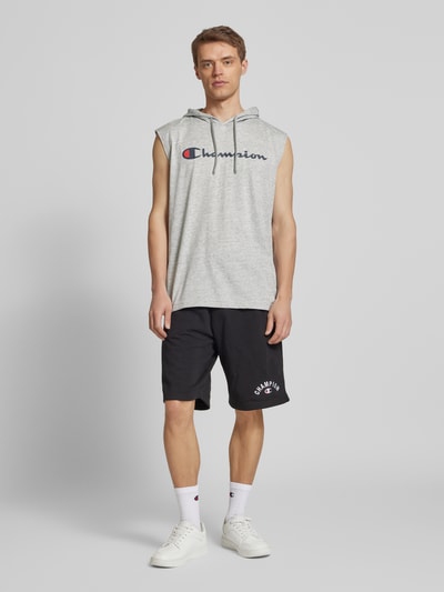 CHAMPION Tanktop mit Kapuze Hellgrau Melange 1