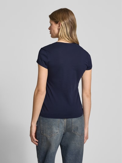 G-Star Raw T-Shirt mit Label-Stitching Modell 'Eyben' Rauchblau 5