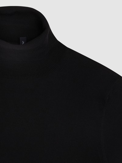 JOOP! Collection Rollkragenpullover aus Merinowolle Modell 'Donte' Black 2