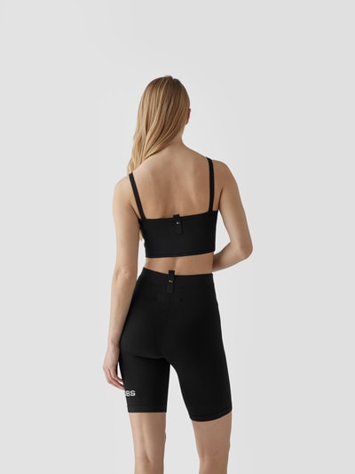 Marc Jacobs Crop Top mit Label-Stitching Schwarz 5