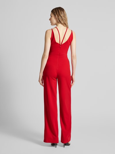 Lipsy Jumpsuit mit V-Ausschnitt Rot 5