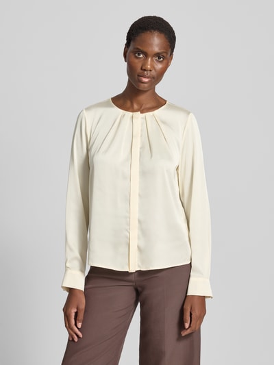 Christian Berg Woman Selection Hemdbluse mit verdeckter Knopfleiste Ecru 4