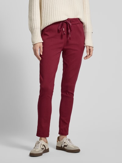 ZABAIONE Sweatpants met deelnaden Rood - 4