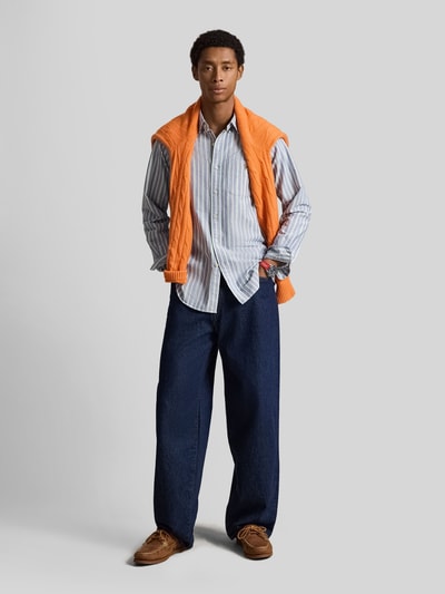 Polo Ralph Lauren Custom Fit Freizeithemd aus reiner Baumwolle Marine 1