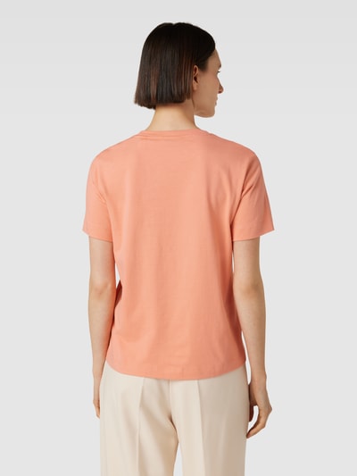 Gant T-Shirt mit Label-Stitching Modell 'ARCH' Lachs 5