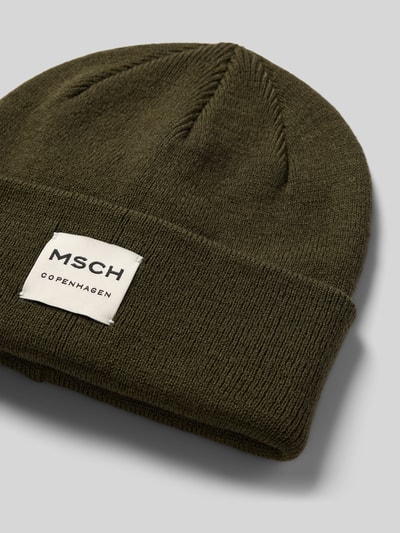 MSCH Copenhagen Czapka beanie z mieszanki wełny model ‘Mojo’ Oliwkowy 2