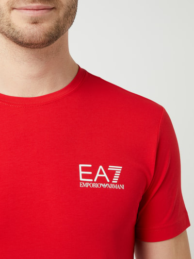 EA7 Emporio Armani T-shirt met logodetails  Rood - 3