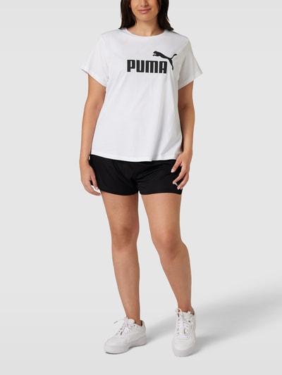 PUMA Performance Plus Szorty z dzianiny dresowej z detalami z logo Czarny 1