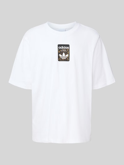 adidas Originals T-Shirt mit Label-Print Weiss 2