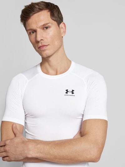 Under Armour T-Shirt mit Label-Print Weiss 3