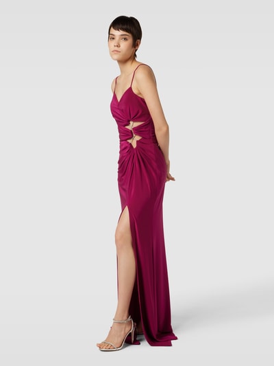 TROYDEN COLLECTION Maxikleid mit Cut Outs Fuchsia 1