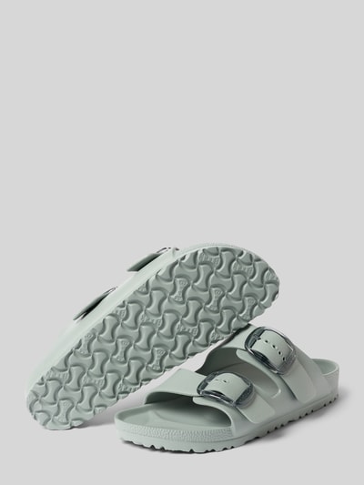 Produktfoto, Sandalette mit Riemen Modell 'ARIZONA BIG BUCKLE EVA' von Birkenstock in Mintgrün mit Abgerundete-Spitze, Dornschließe, Profilsohle, Absatzhöhe: 3 cm bei Größe 40.