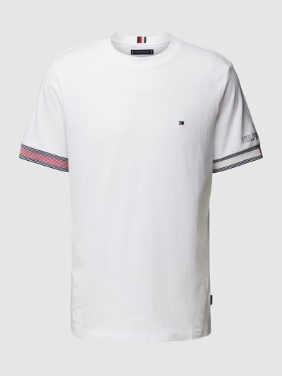 Tommy Hilfiger T-shirt z wyhaftowanym logo Biały 2