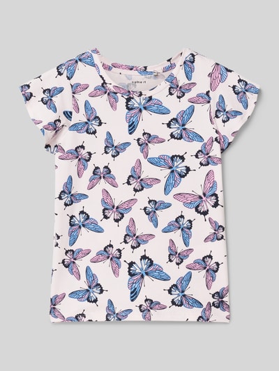 Name It T-Shirt mit Volants Rosa 1