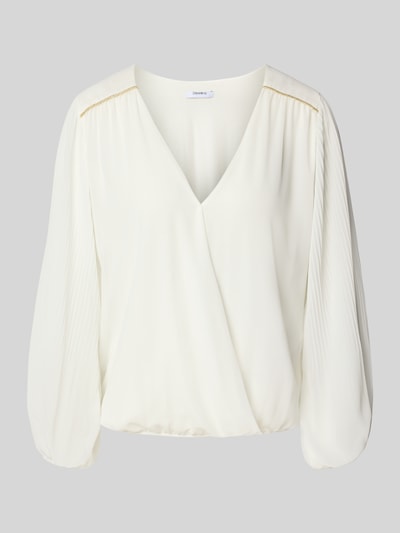 ZABAIONE Blouse met lange mouwen en V-hals Offwhite - 2