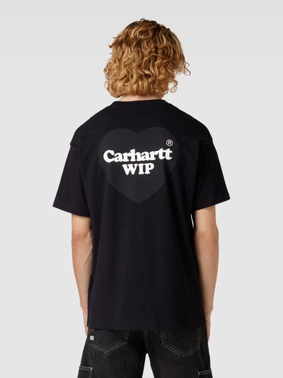 Carhartt Work In Progress T-Shirt aus Baumwolle mit Label-Detail Black 5
