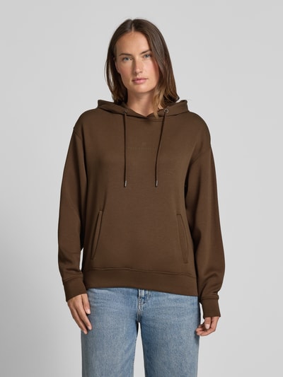 MSCH Copenhagen Hoodie aus Viskose-Mix mit Eingrifftaschen Modell 'IMA' Dunkelbraun 4