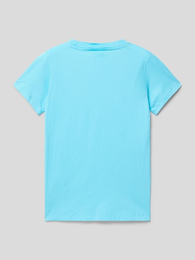 CHAMPION T-shirt met labelprint Lichtturquoise - 3