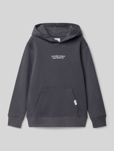 Garcia Regular Fit Hoodie mit Känguru-Tasche Graphit 1