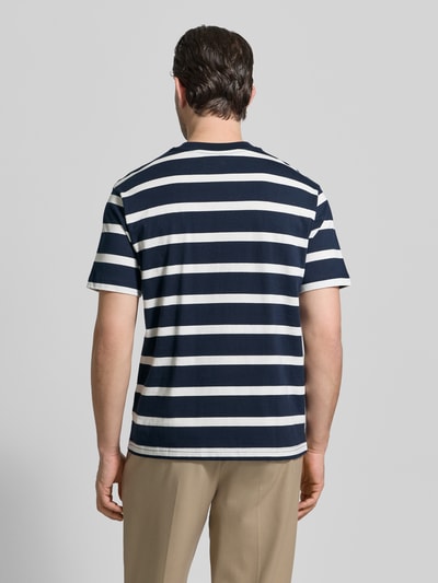 MCNEAL T-Shirt mit geripptem Rundhalsausschnitt Dunkelblau 5