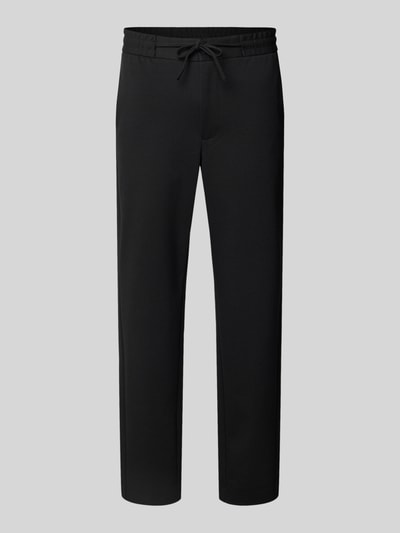 Lindbergh Stoffen broek met elastische band Zwart - 2