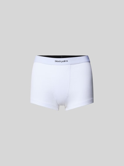 black palms Boxershorts mit elastischem Logo-Bund Weiss 1