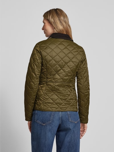 Barbour Steppjacke mit aufgesetzten Taschen Modell 'DEVERON' Oliv 5