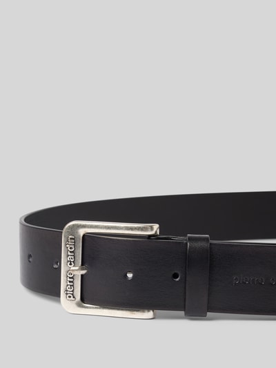 Pierre Cardin Gürtel aus Leder mit Label-Detail Black 2