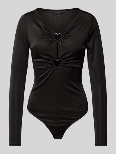 Guess Body in effen design met cut-outs, model 'ALLURA' Zwart - 2