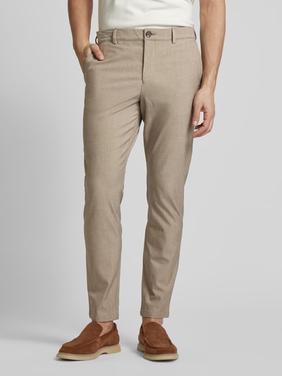 SELECTED HOMME Chino met steekzakken, model 'ROBERT'
 Beige - 4