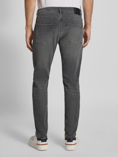 BOSS Orange Slim Fit Jeans aus Baumwoll-Mix Modell 'ONYX BO' Dunkelgrau 5
