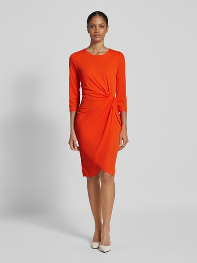 Lauren Ralph Lauren Knielanges Kleid mit Raffungen Modell 'TRISSA' Orange 1