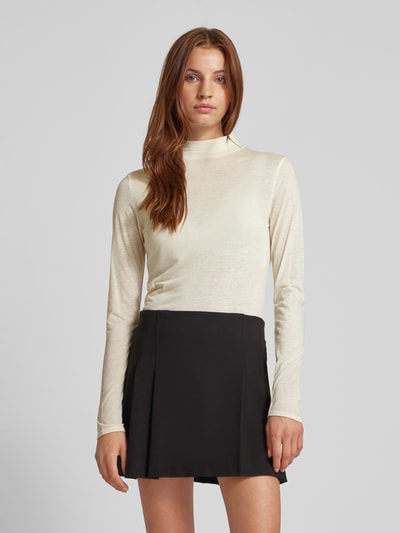 Drykorn Shirt met lange mouwen en turtleneck, model 'FJOLA' Ecru - 4