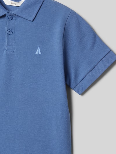 Mango Regular Fit Poloshirt mit Logo-Stitching Modell 'javier' Blau 2