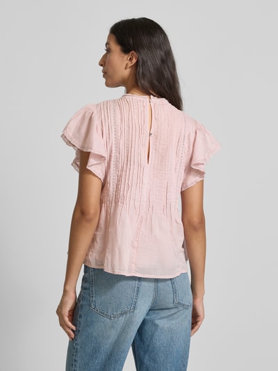 Scotch & Soda Regular Fit Bluse aus reiner Baumwolle mit Lochmuster Hellrosa 5